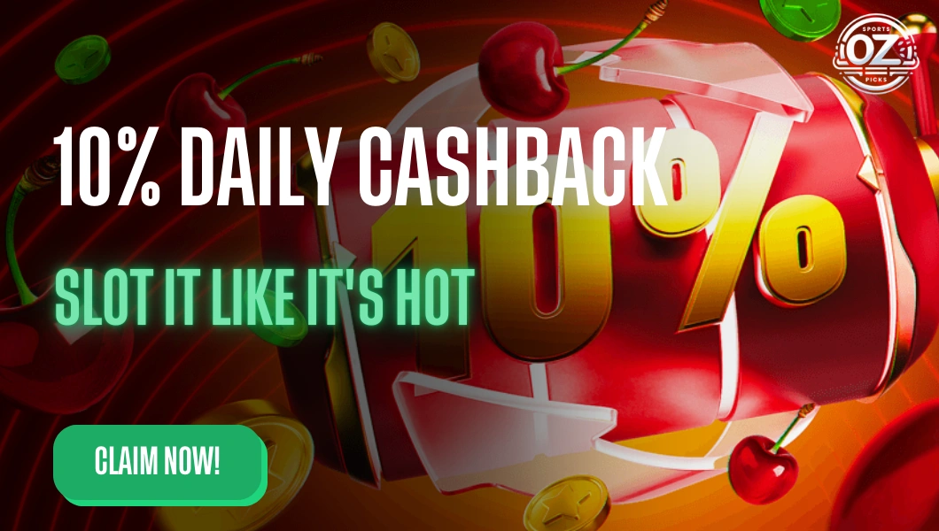 10% Daily Cashback Promo on Oz Sports picks